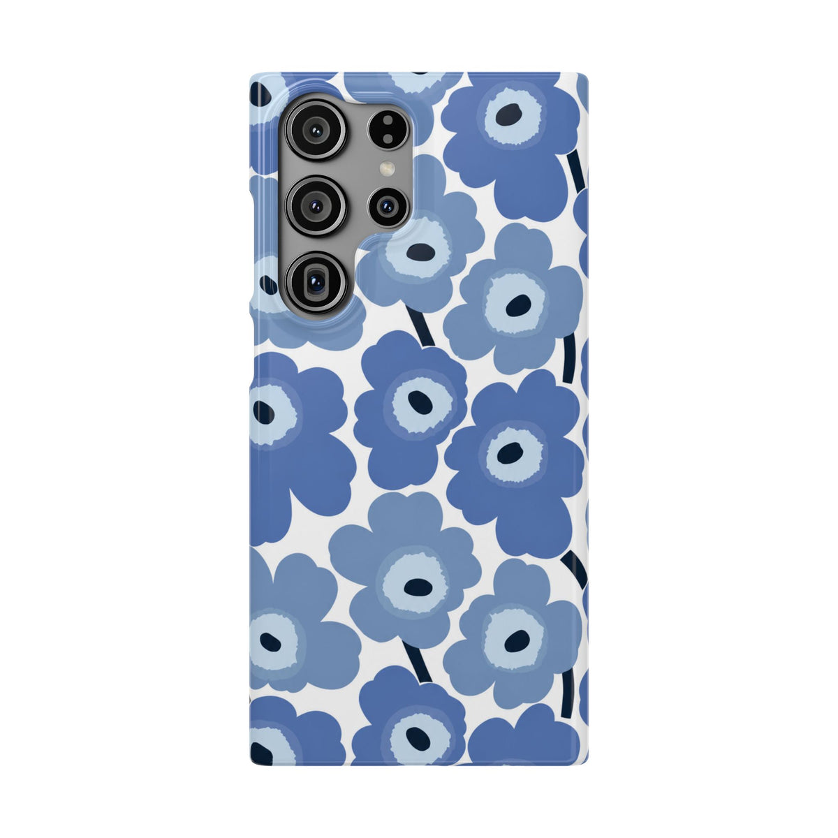 KÉK VIRÁGOS SAMSUNG IPHONE TOK