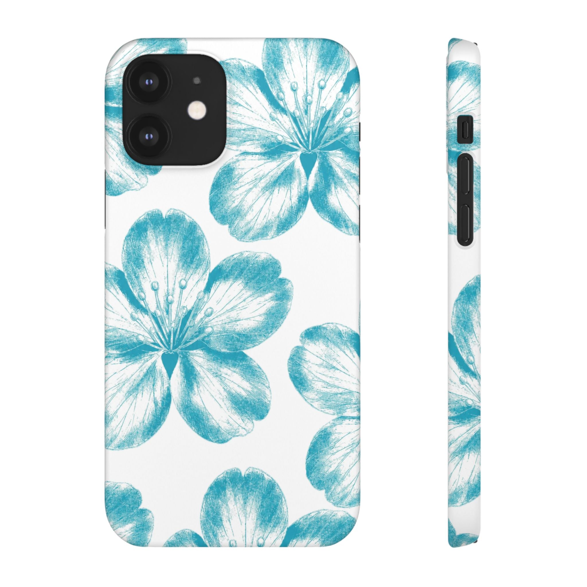 KÉK VIRÁGOK SAMSUNG IPHONE TOK
