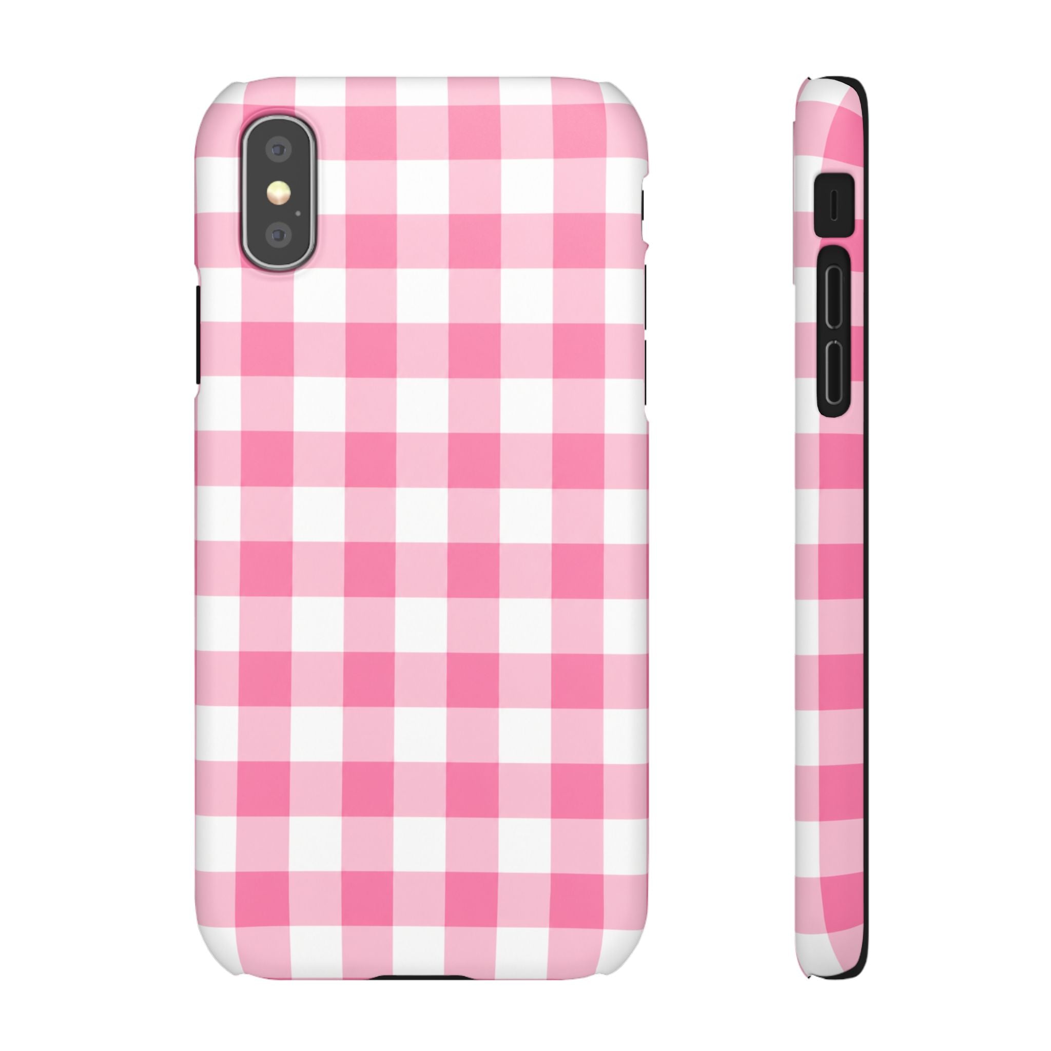 RÓZSASZIN KOCKÁS SAMSUNG IPHONE TOK