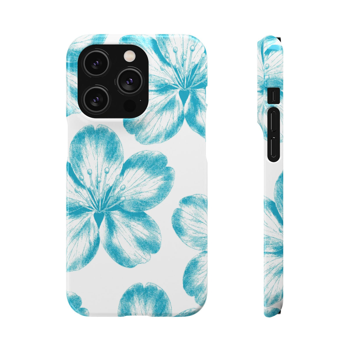 KÉK VIRÁGOK SAMSUNG IPHONE TOK