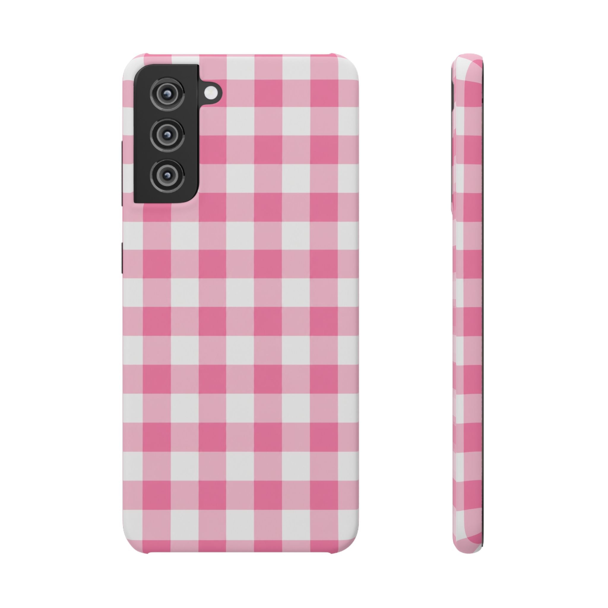 RÓZSASZIN KOCKÁS SAMSUNG IPHONE TOK