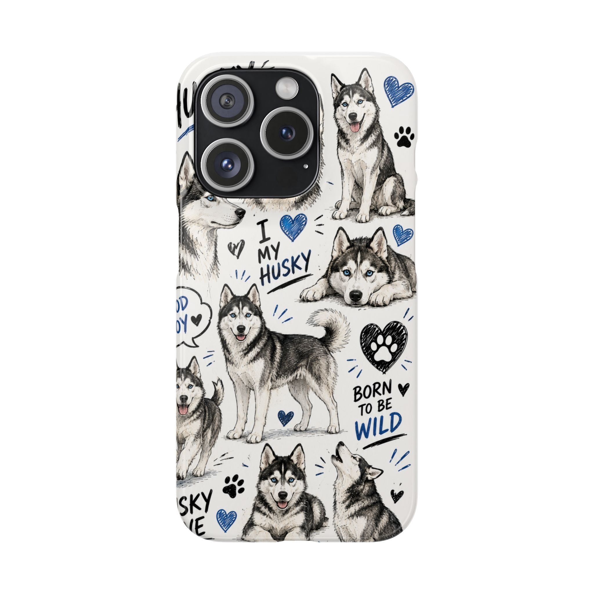 HUSKY MINTÁS IPHONE TOK