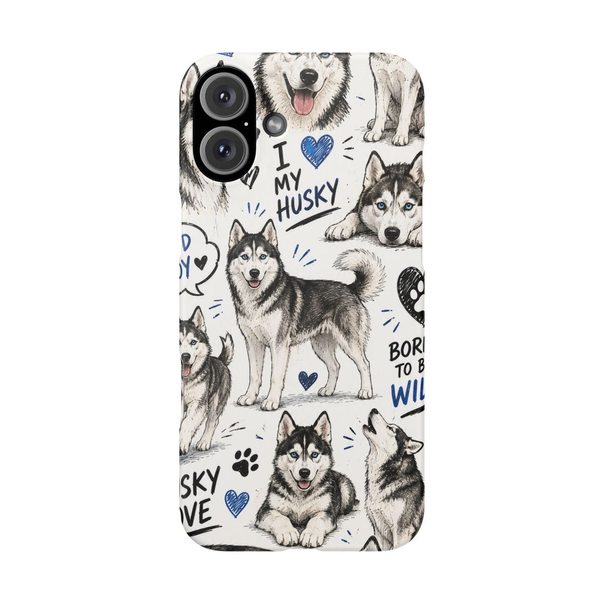 HUSKY MINTÁS IPHONE TOK