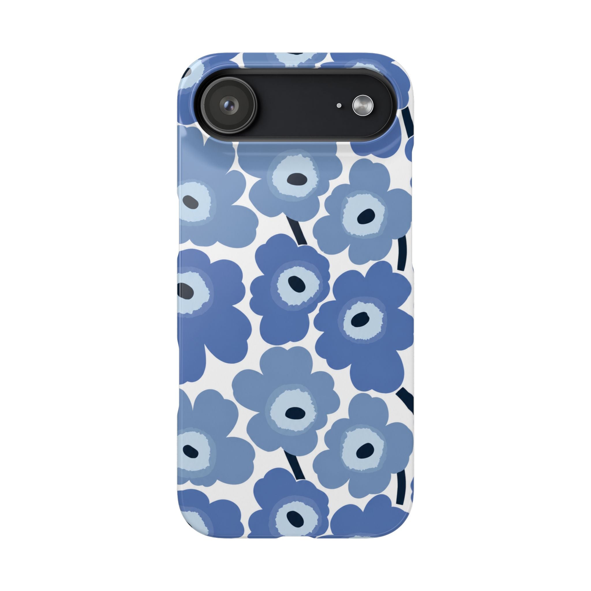 KÉK VIRÁGOS SAMSUNG IPHONE TOK