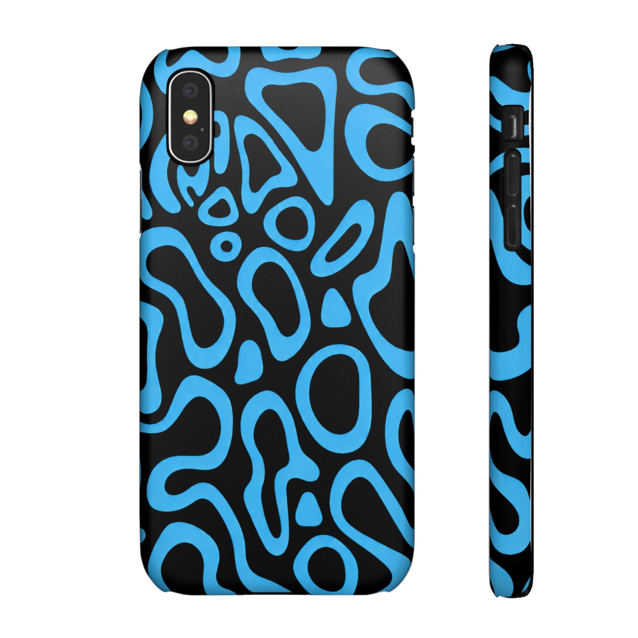 KÉK MINTÁS SAMSUNG IPHONE TOK