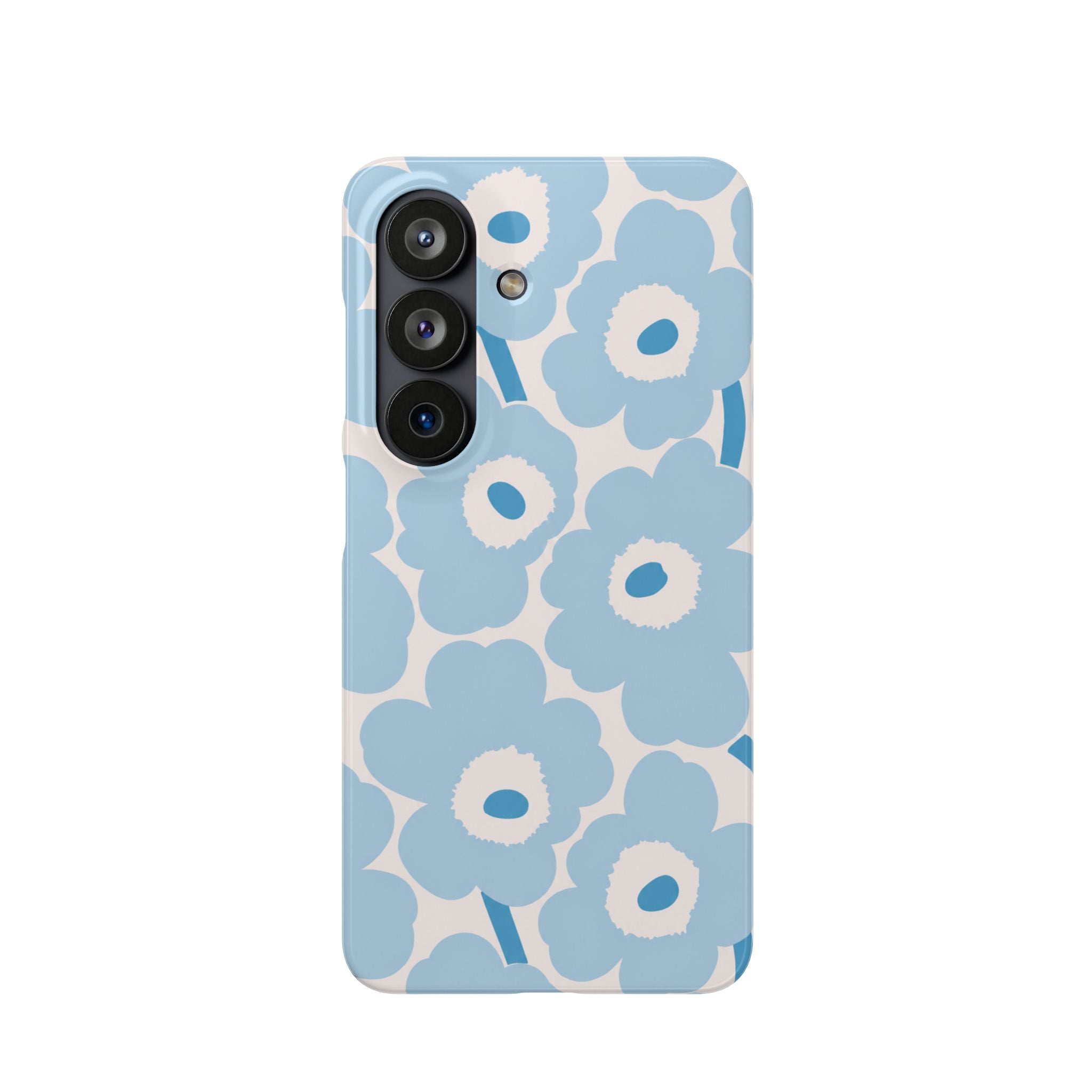 KÉK VIRÁGOS SAMSUNG IPHONE TOK