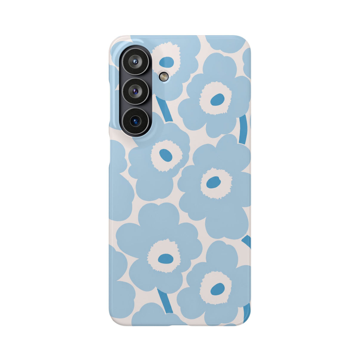 KÉK VIRÁGOS SAMSUNG IPHONE TOK