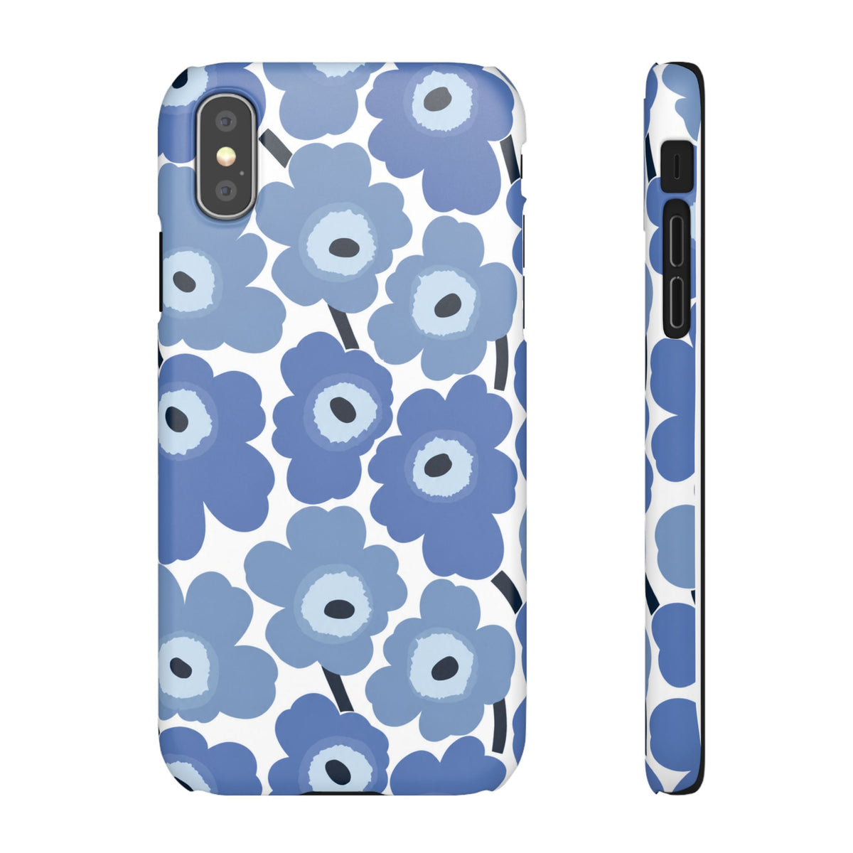 KÉK VIRÁGOS SAMSUNG IPHONE TOK