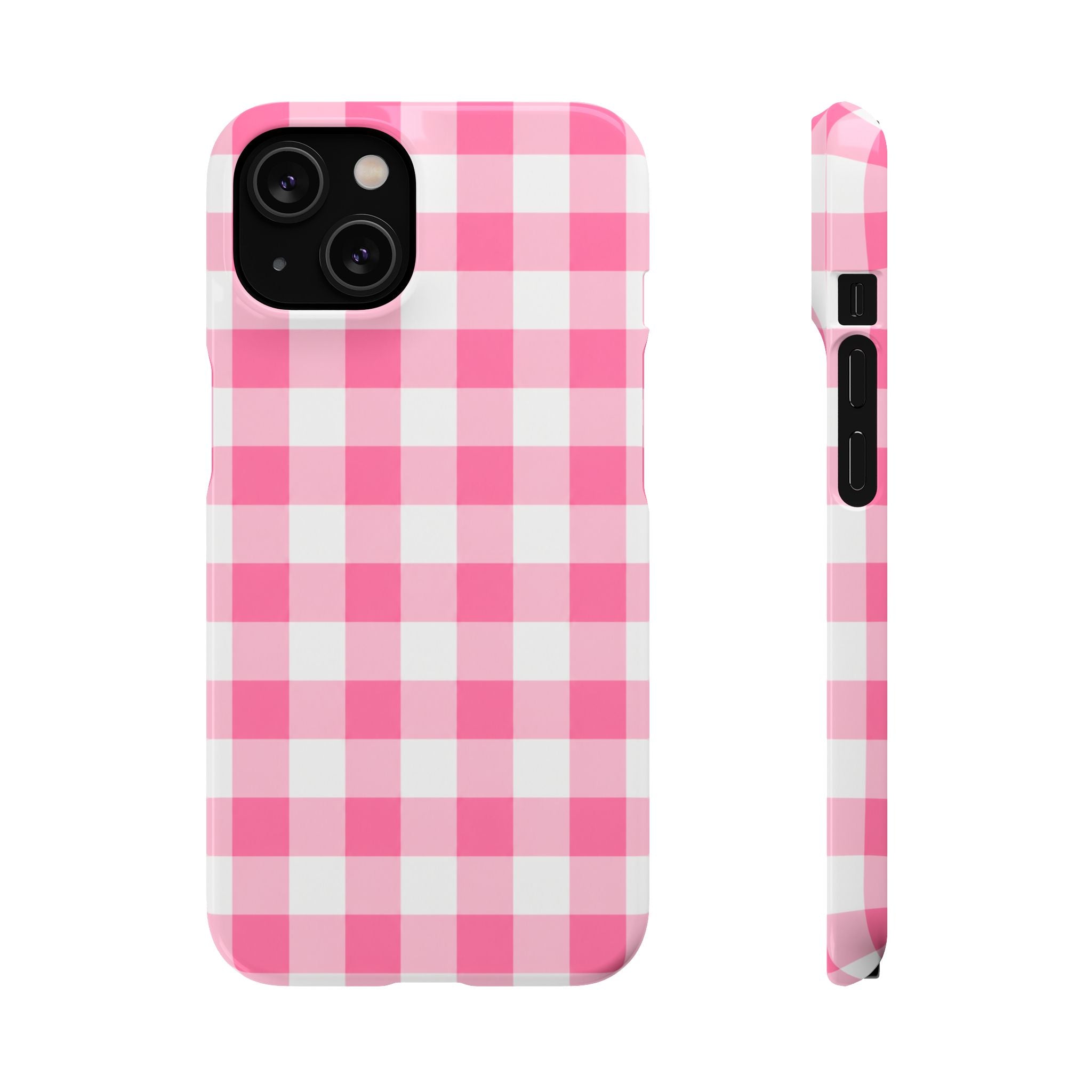RÓZSASZIN KOCKÁS SAMSUNG IPHONE TOK