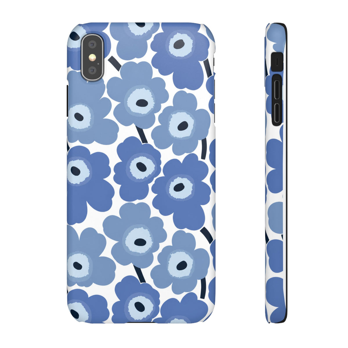 KÉK VIRÁGOS SAMSUNG IPHONE TOK