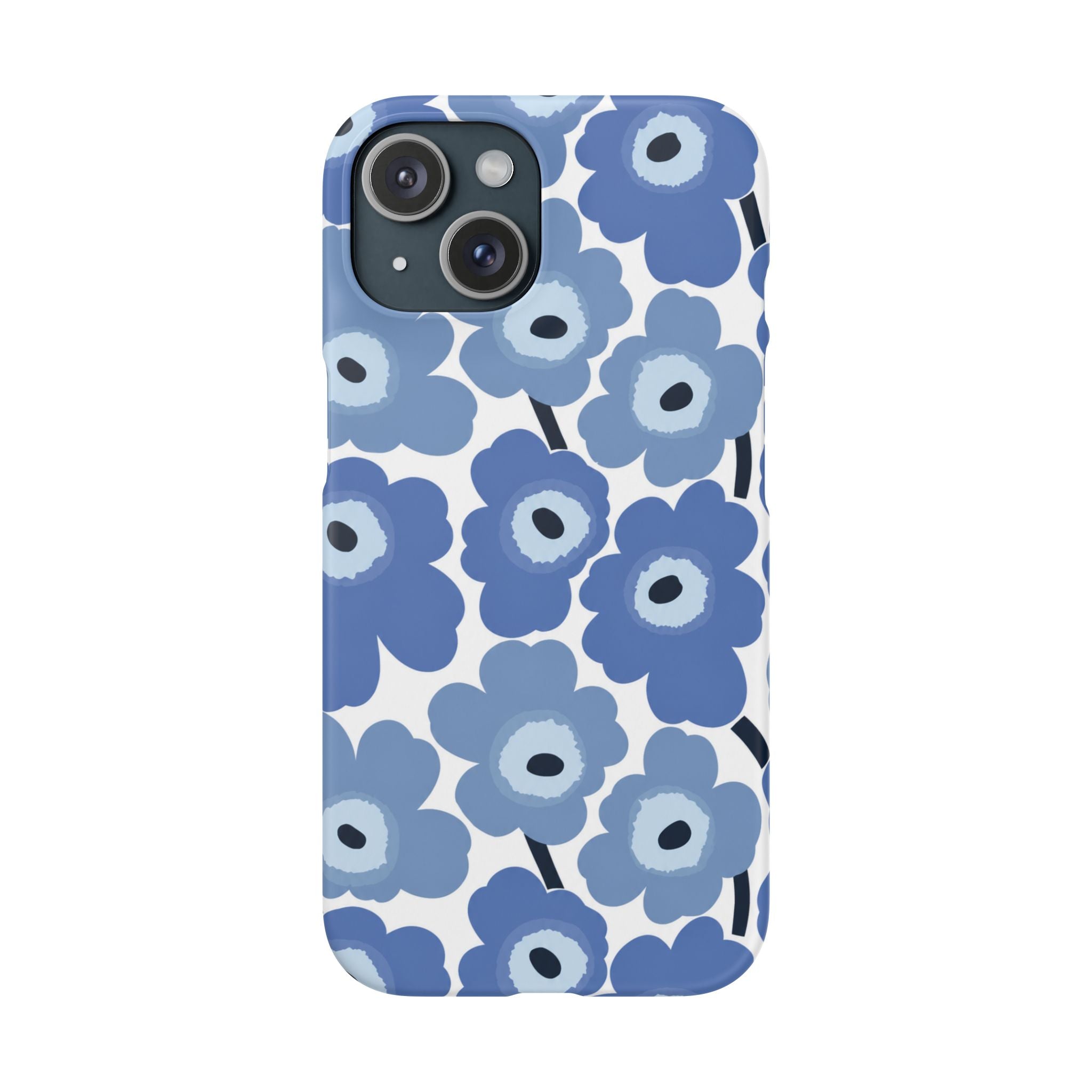 KÉK VIRÁGOS SAMSUNG IPHONE TOK