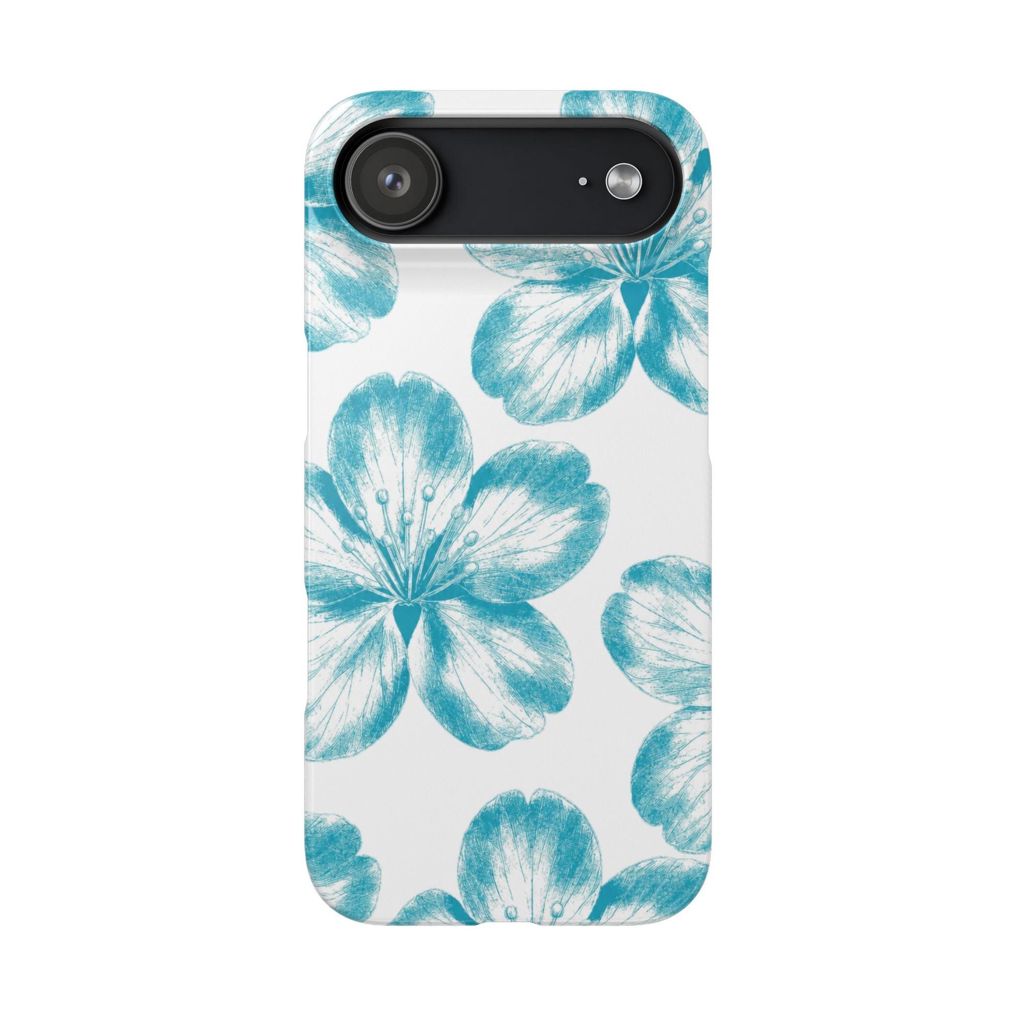 KÉK VIRÁGOK SAMSUNG IPHONE TOK