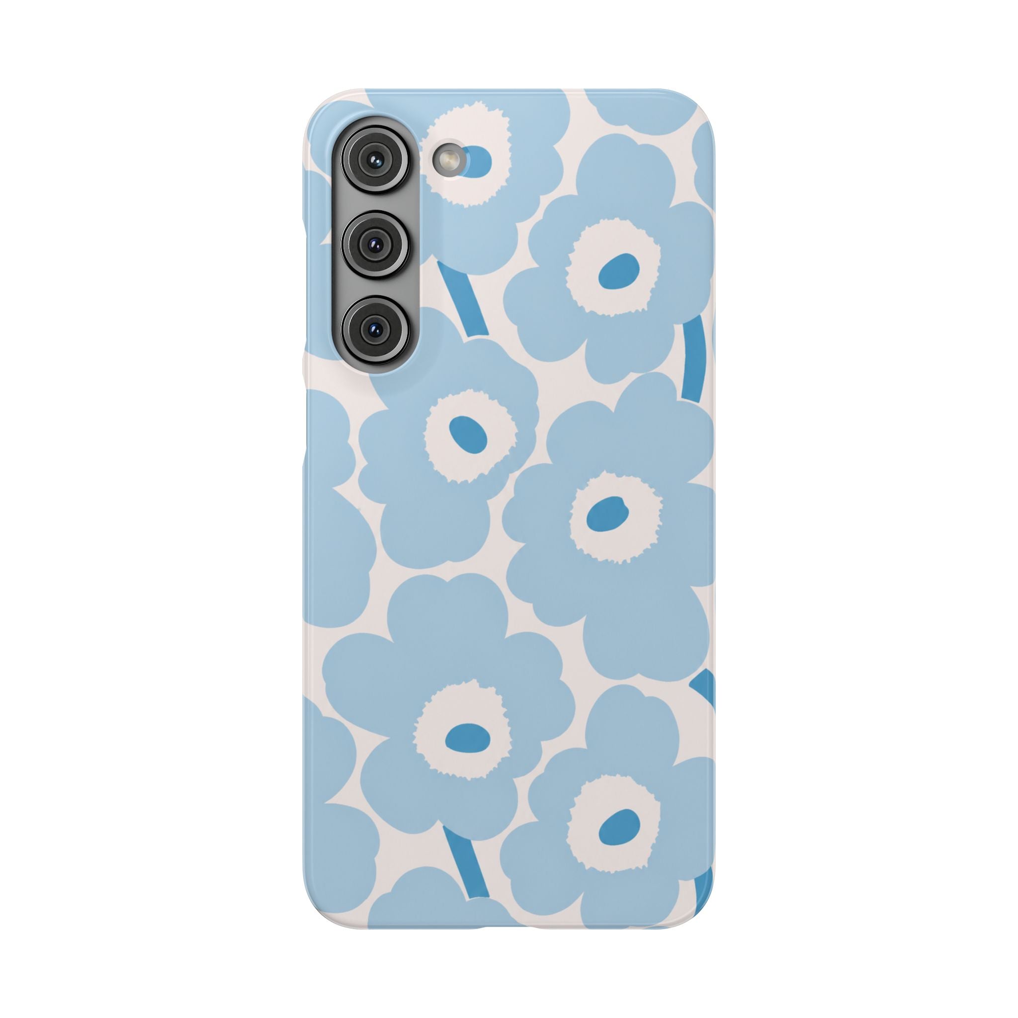 KÉK VIRÁGOS SAMSUNG IPHONE TOK