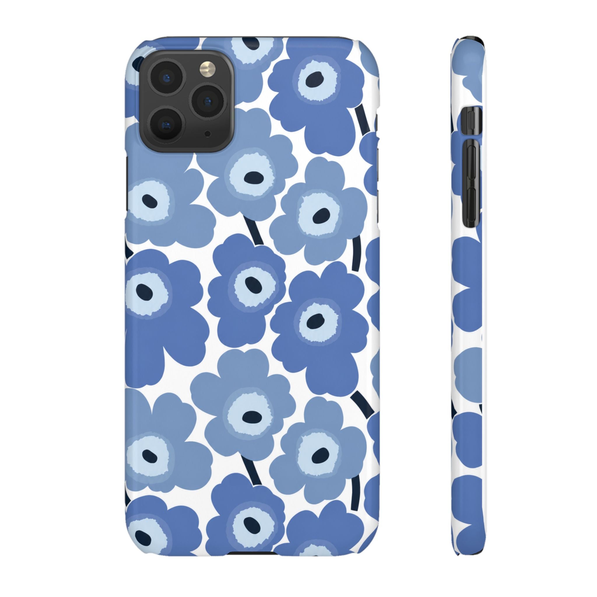 KÉK VIRÁGOS SAMSUNG IPHONE TOK
