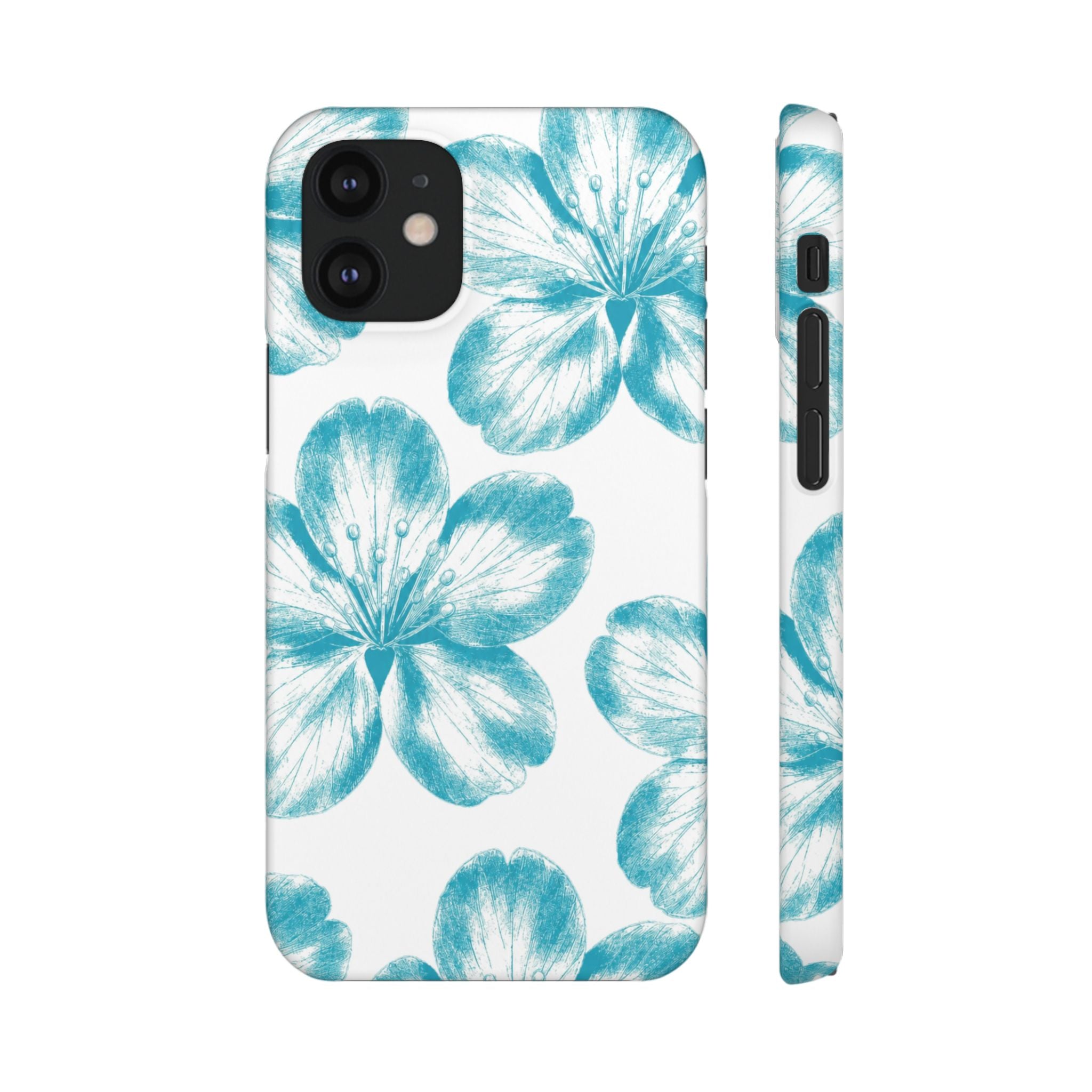 KÉK VIRÁGOK SAMSUNG IPHONE TOK