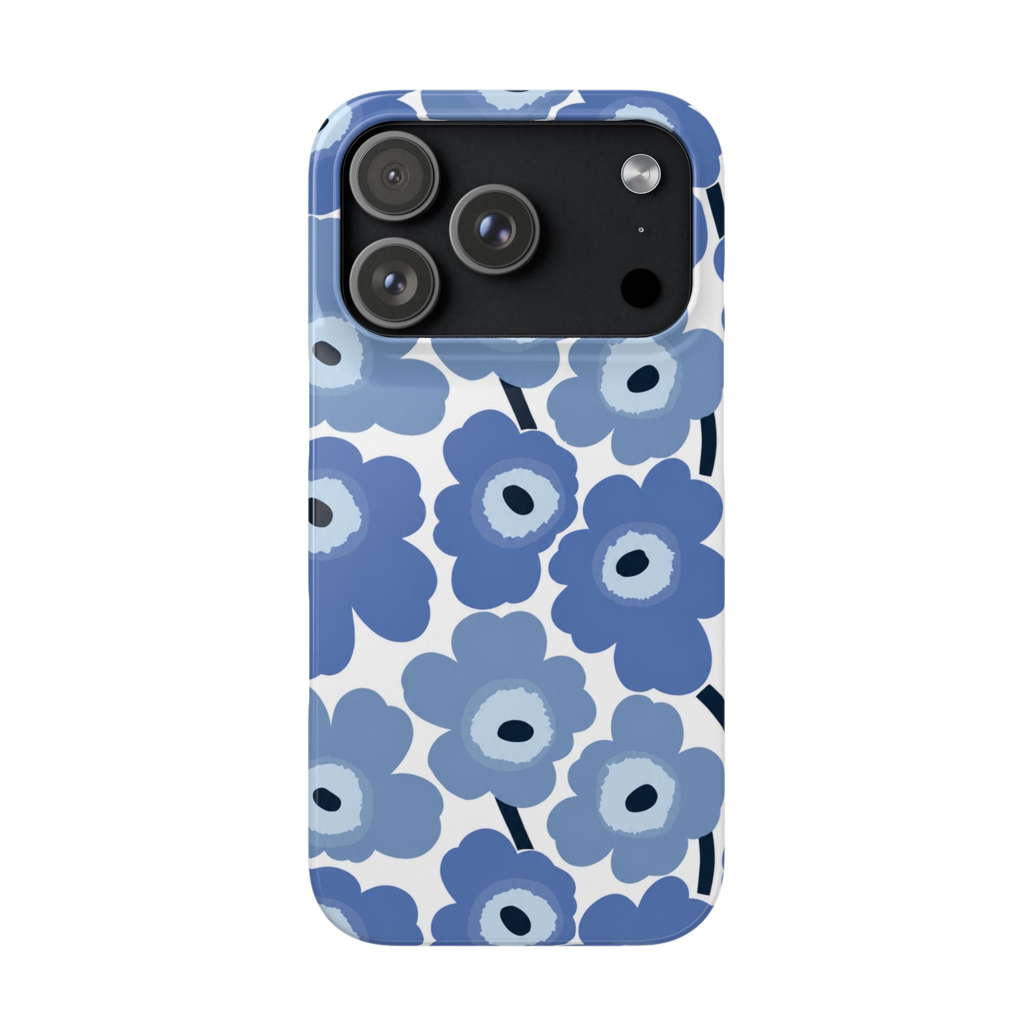 KÉK VIRÁGOS SAMSUNG IPHONE TOK