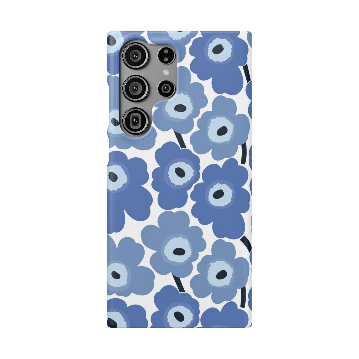 KÉK VIRÁGOS SAMSUNG IPHONE TOK