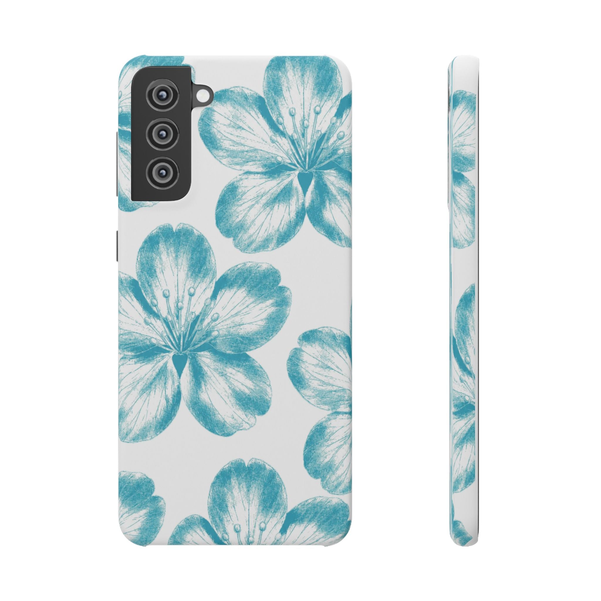 KÉK VIRÁGOK SAMSUNG IPHONE TOK