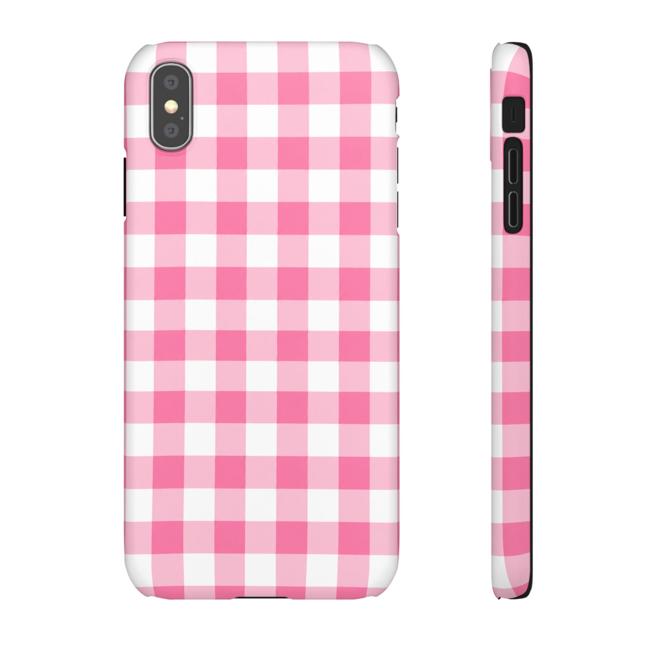 RÓZSASZIN KOCKÁS SAMSUNG IPHONE TOK