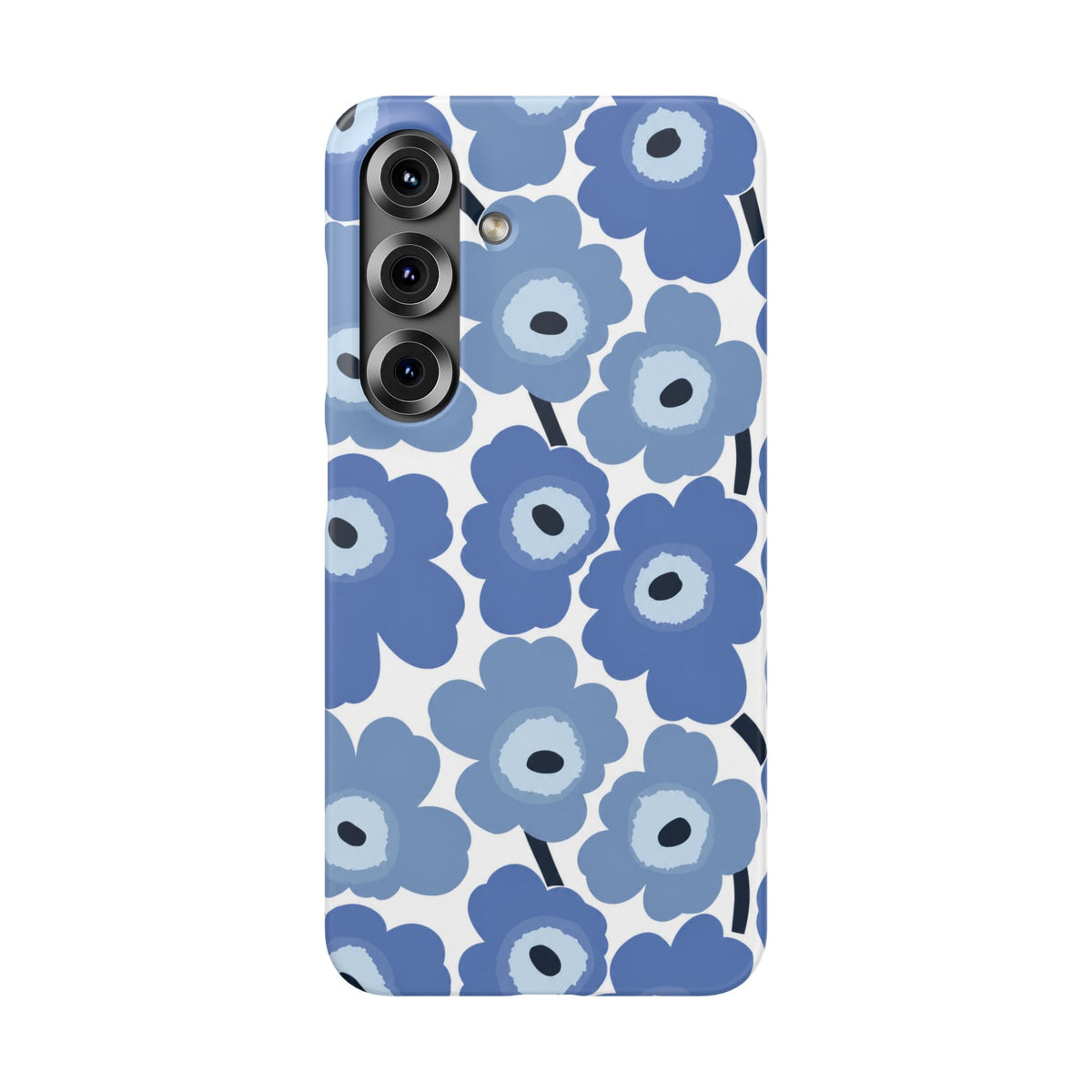 KÉK VIRÁGOS SAMSUNG IPHONE TOK