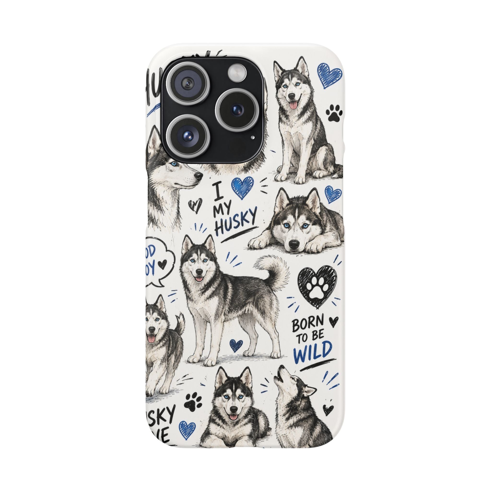 HUSKY MINTÁS IPHONE TOK