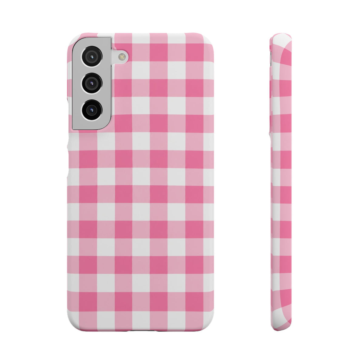 RÓZSASZIN KOCKÁS SAMSUNG IPHONE TOK