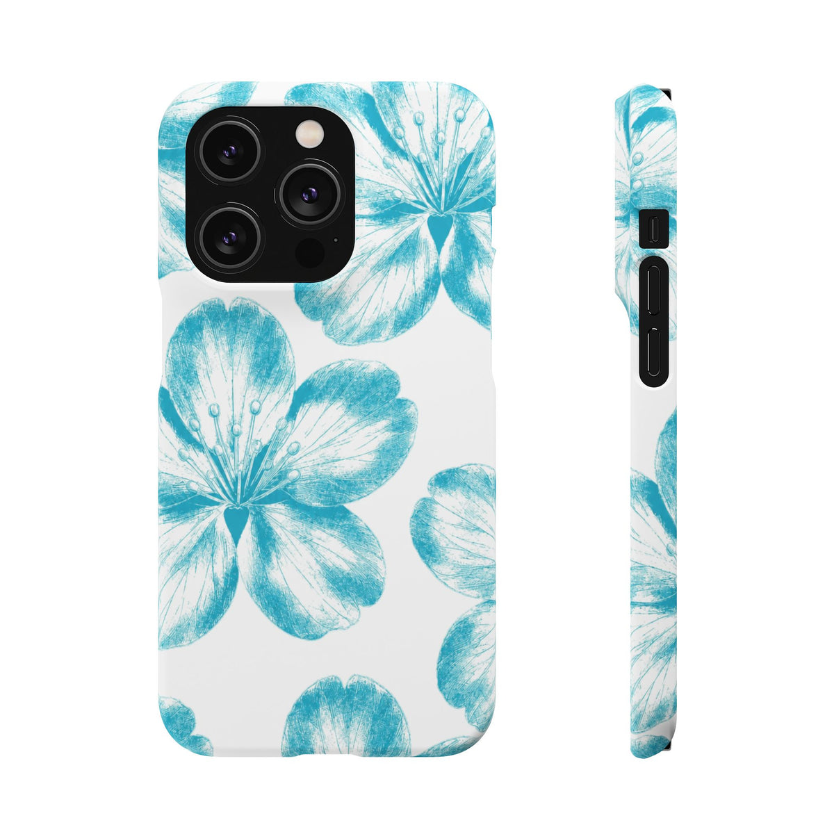 KÉK VIRÁGOK SAMSUNG IPHONE TOK