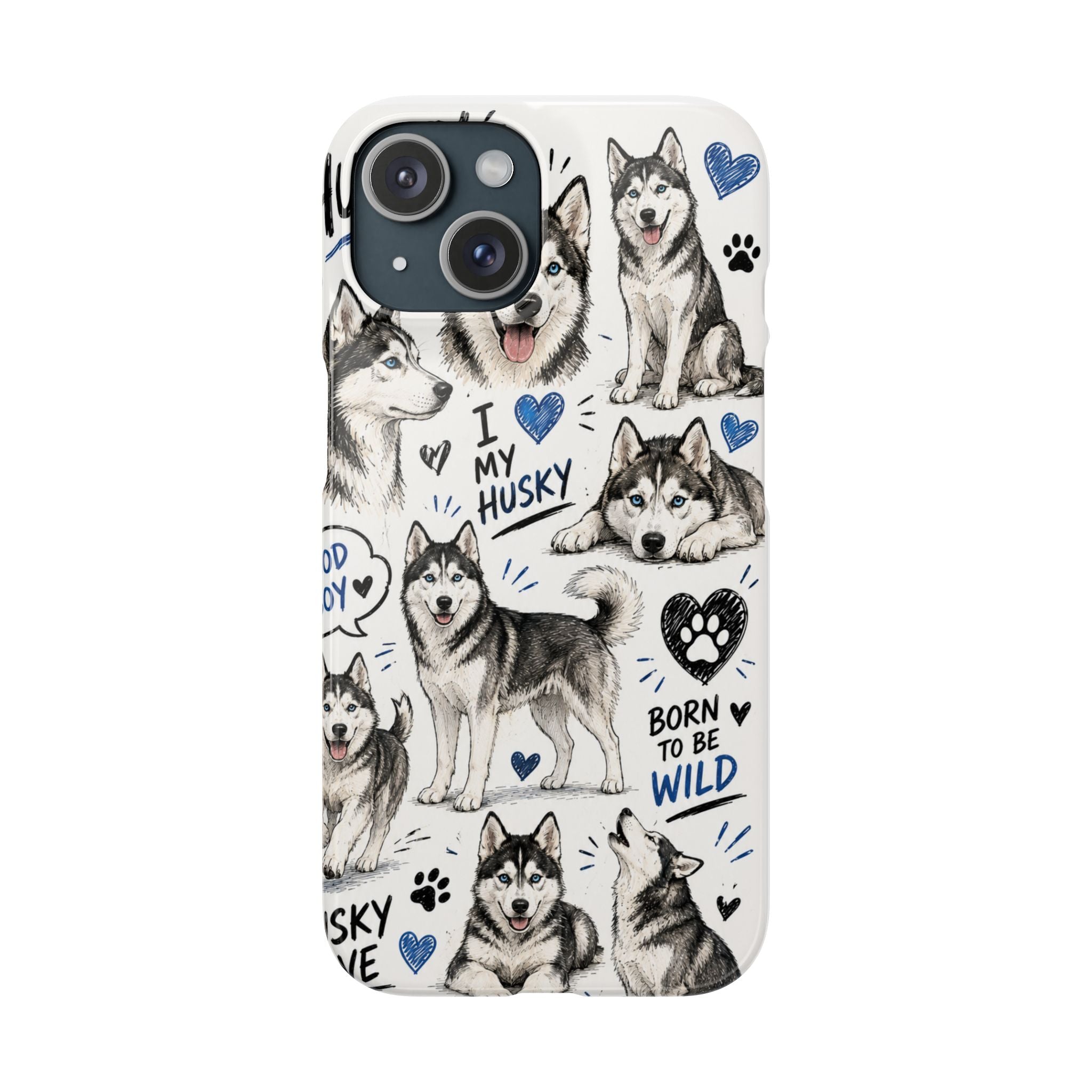 HUSKY MINTÁS IPHONE TOK