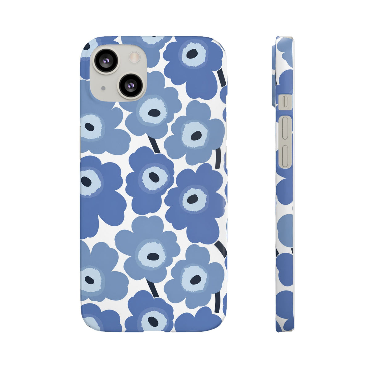 KÉK VIRÁGOS SAMSUNG IPHONE TOK