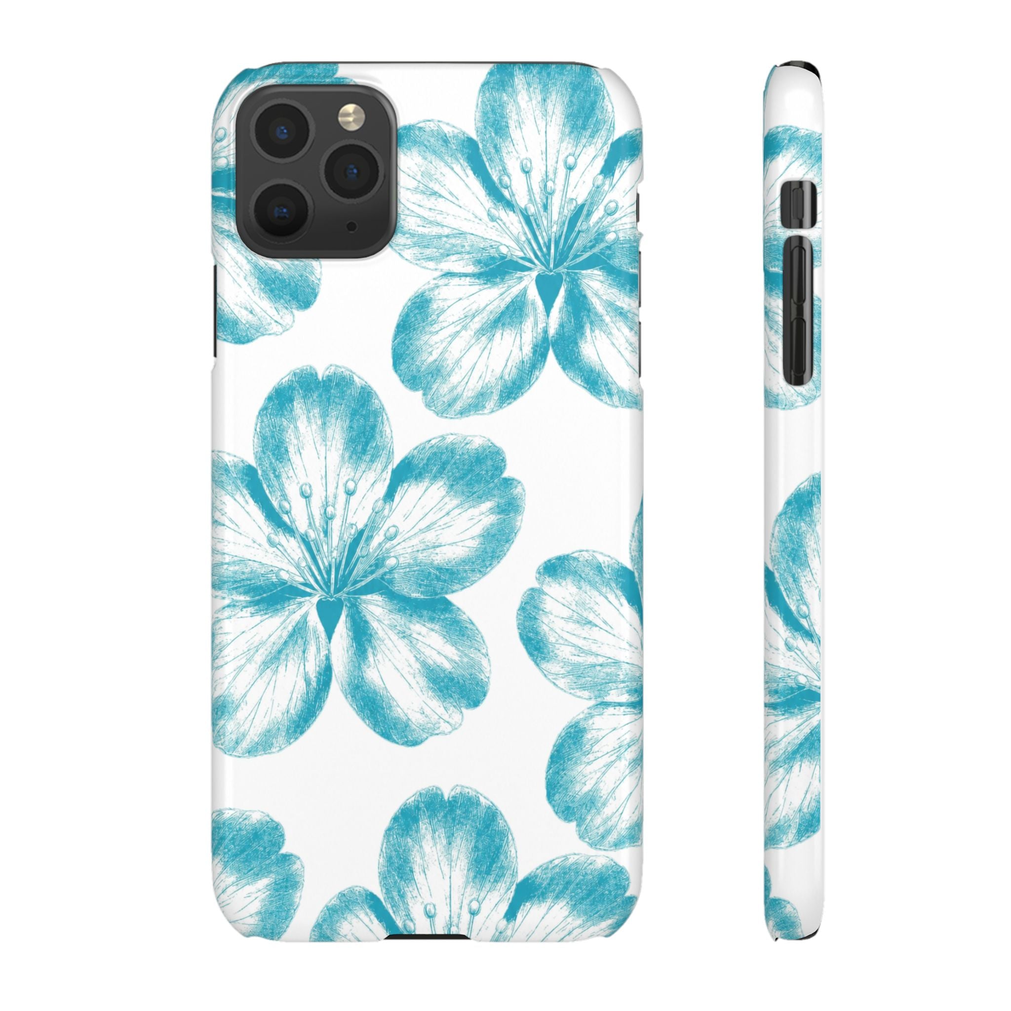 KÉK VIRÁGOK SAMSUNG IPHONE TOK