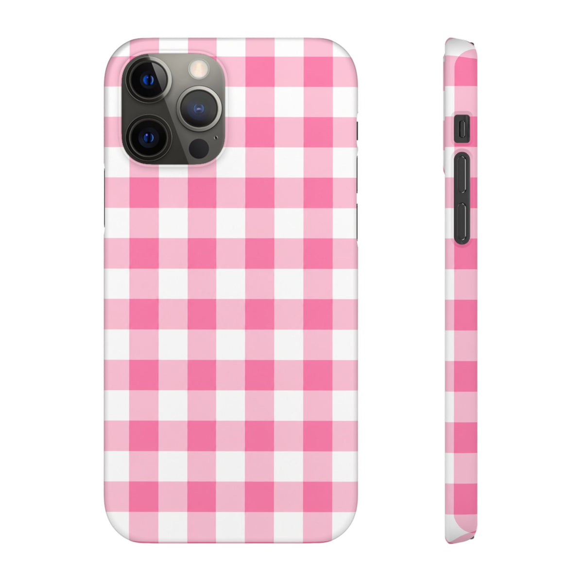 RÓZSASZIN KOCKÁS SAMSUNG IPHONE TOK