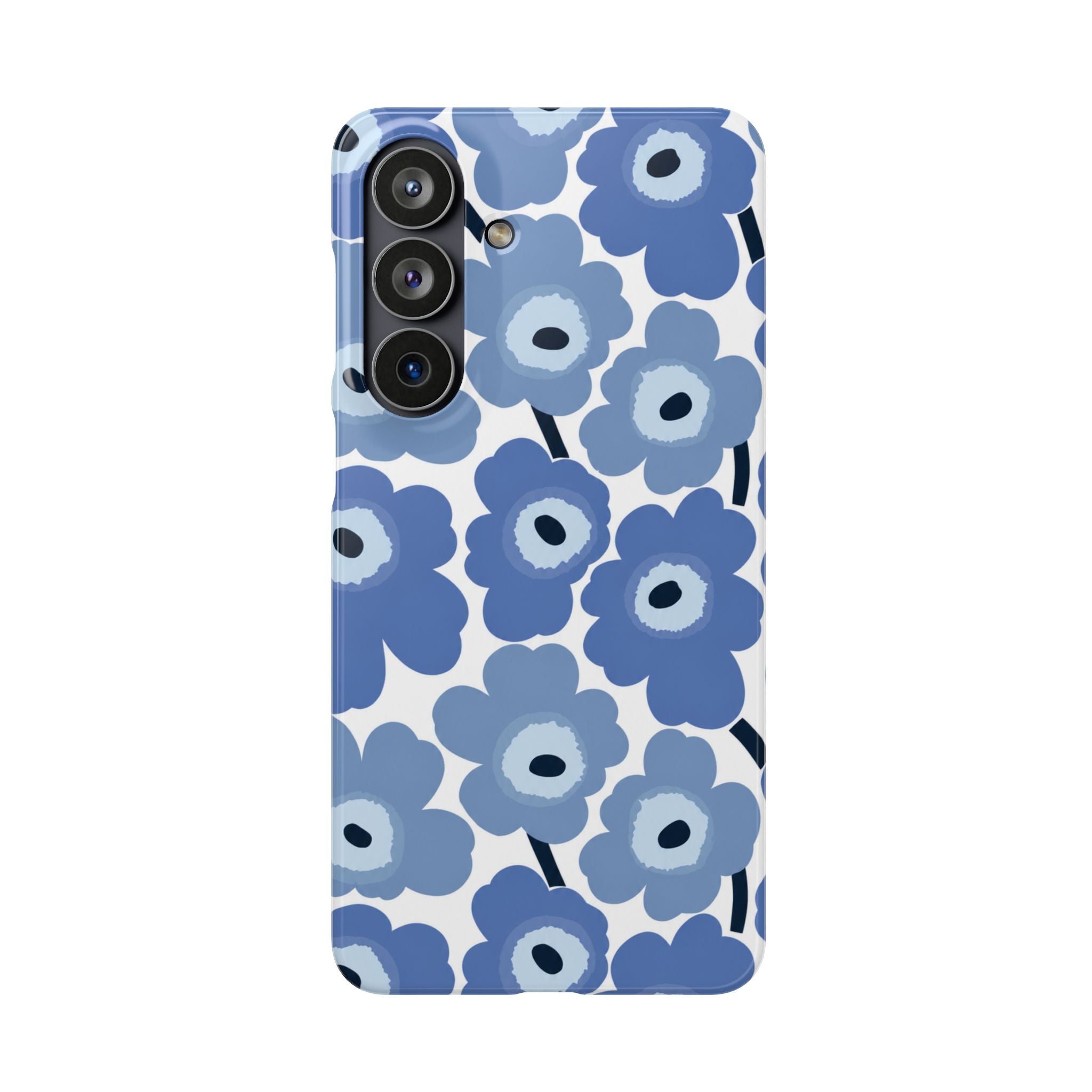 KÉK VIRÁGOS SAMSUNG IPHONE TOK