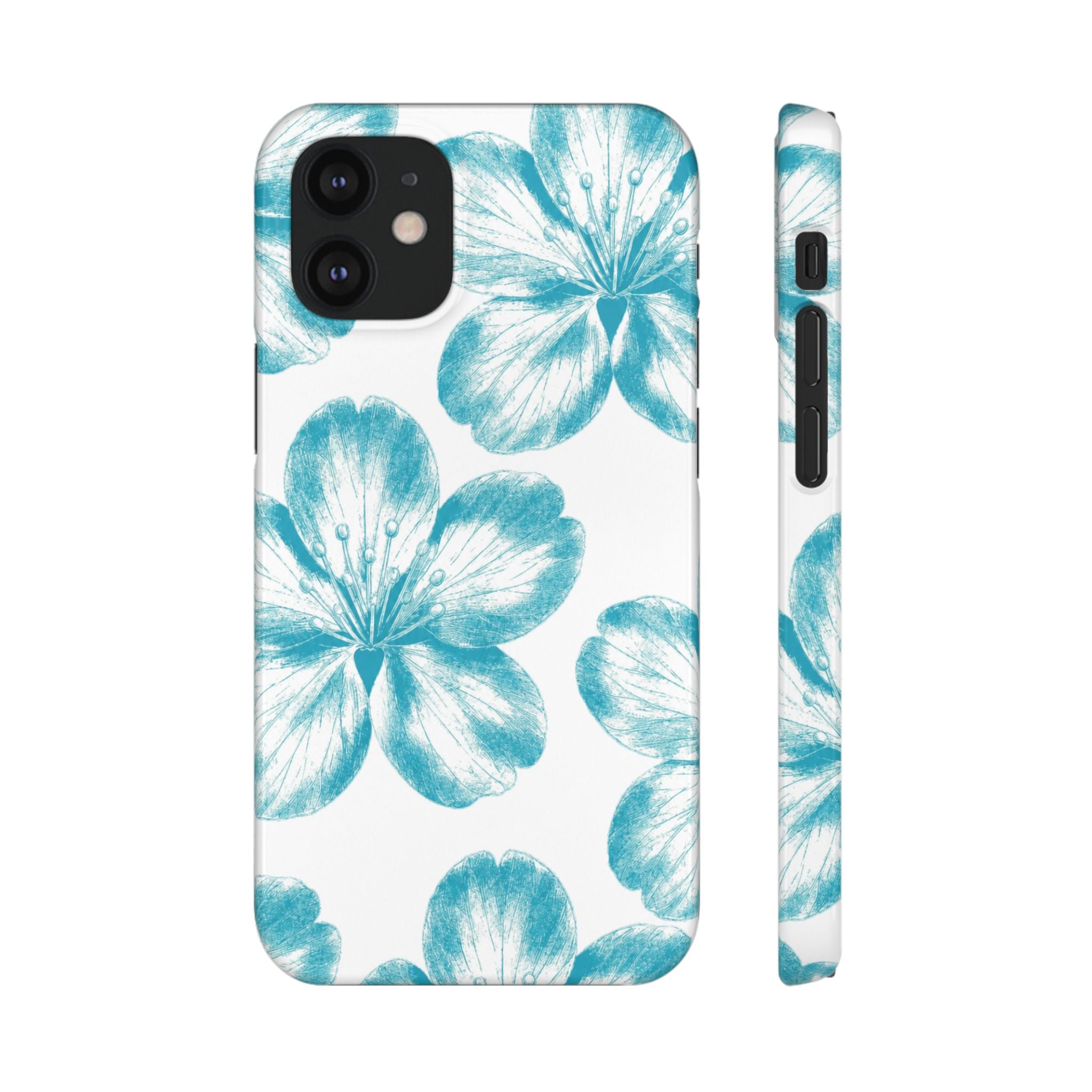 KÉK VIRÁGOK SAMSUNG IPHONE TOK
