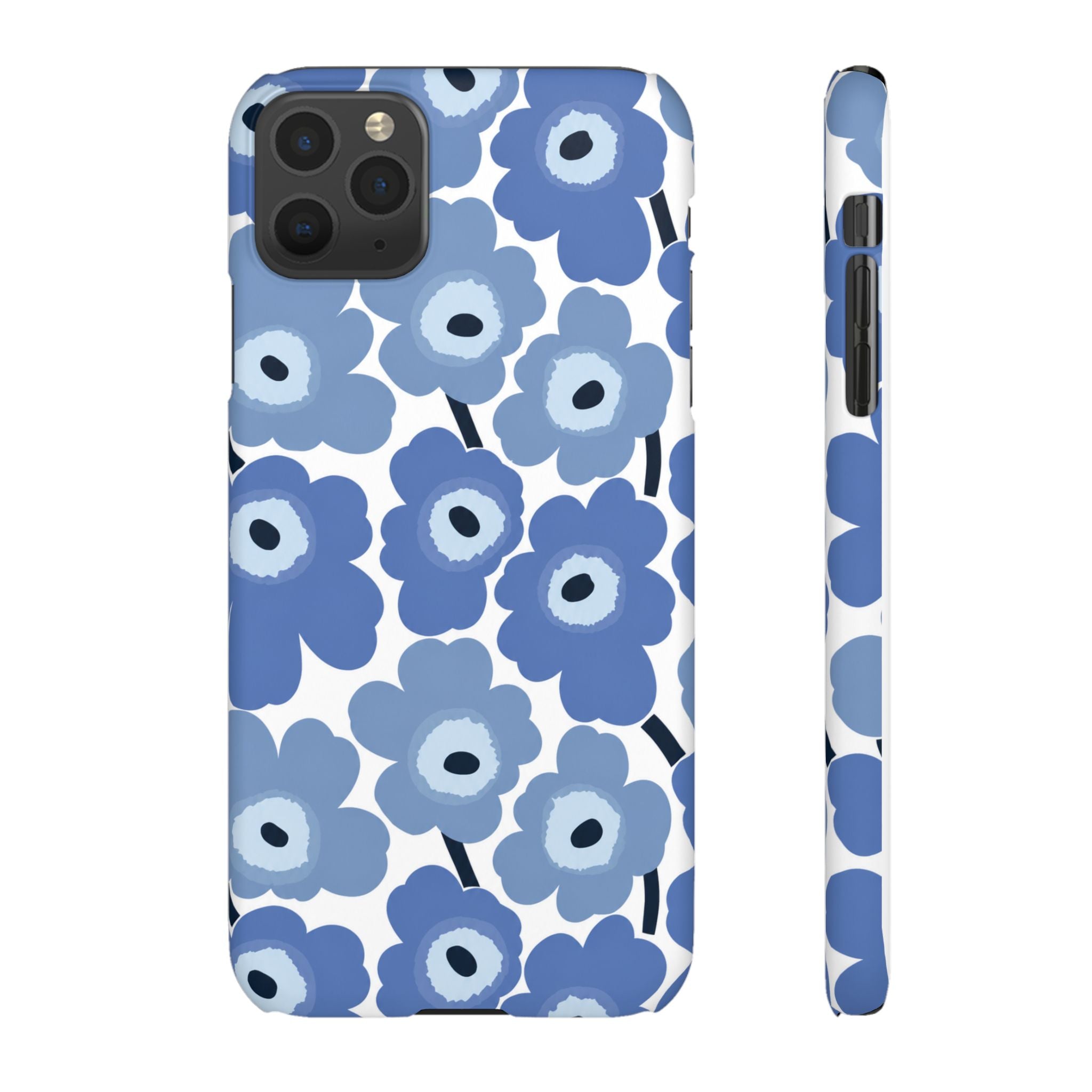 KÉK VIRÁGOS SAMSUNG IPHONE TOK