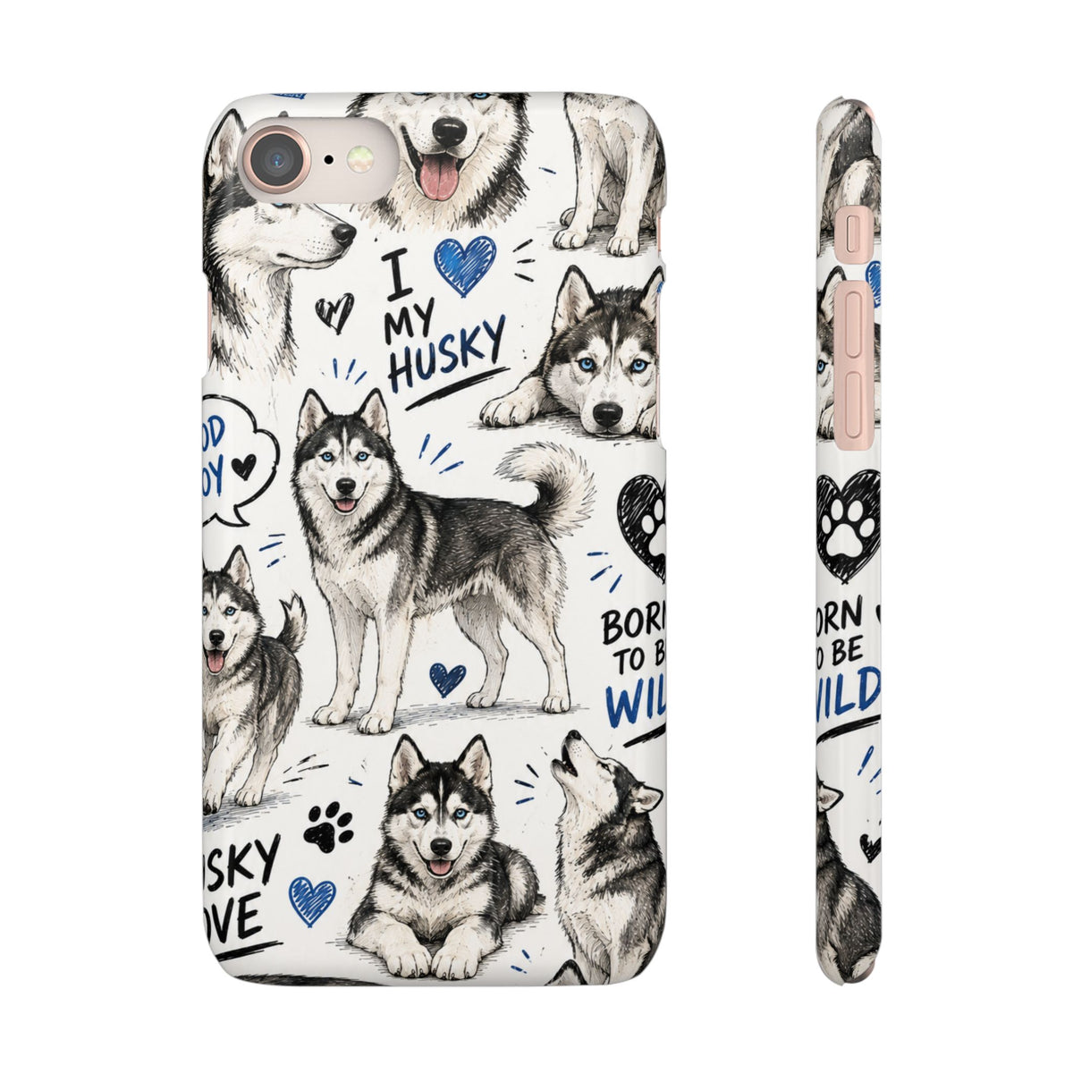 HUSKY MINTÁS IPHONE TOK.