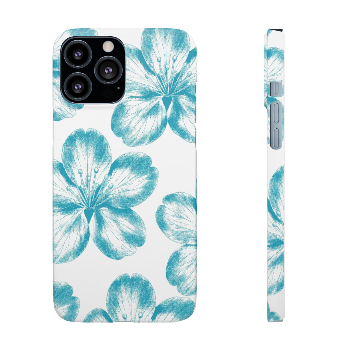 KÉK VIRÁGOK SAMSUNG IPHONE TOK