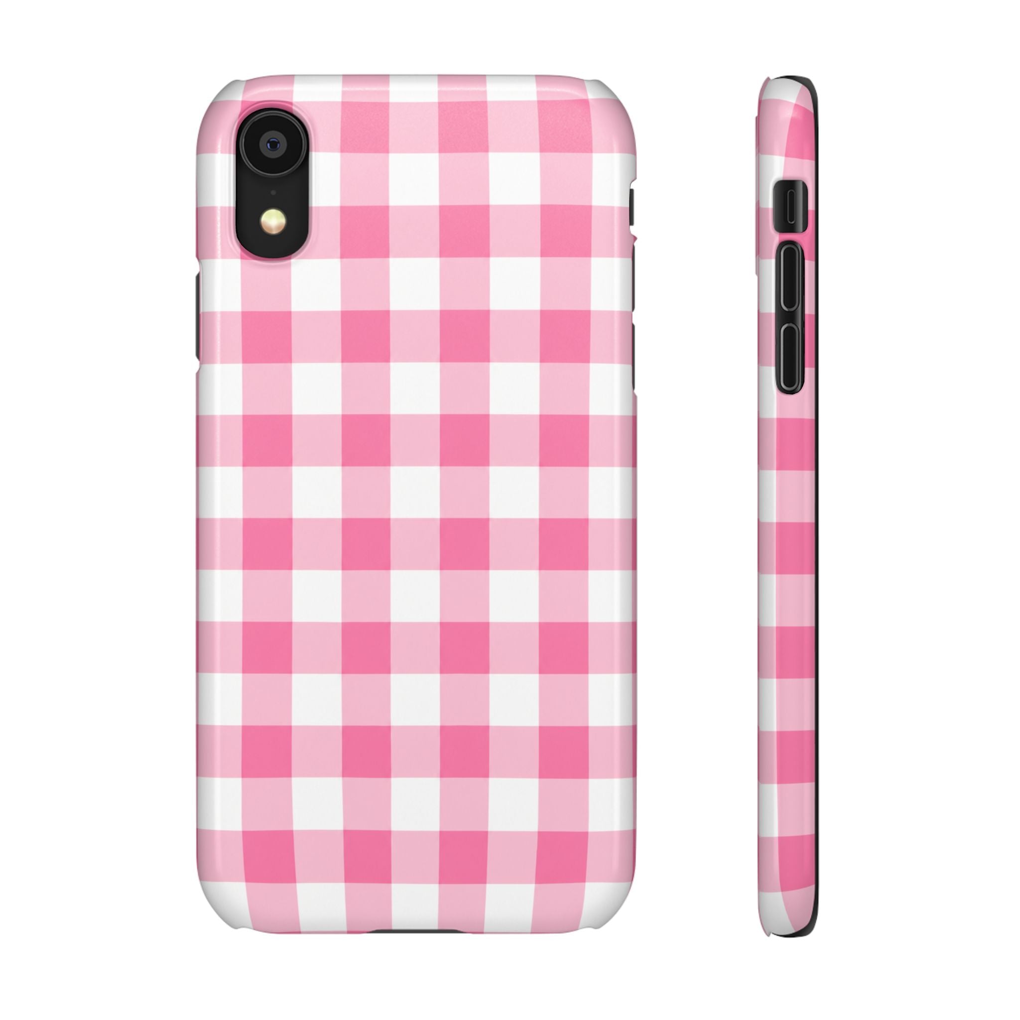 RÓZSASZIN KOCKÁS SAMSUNG IPHONE TOK
